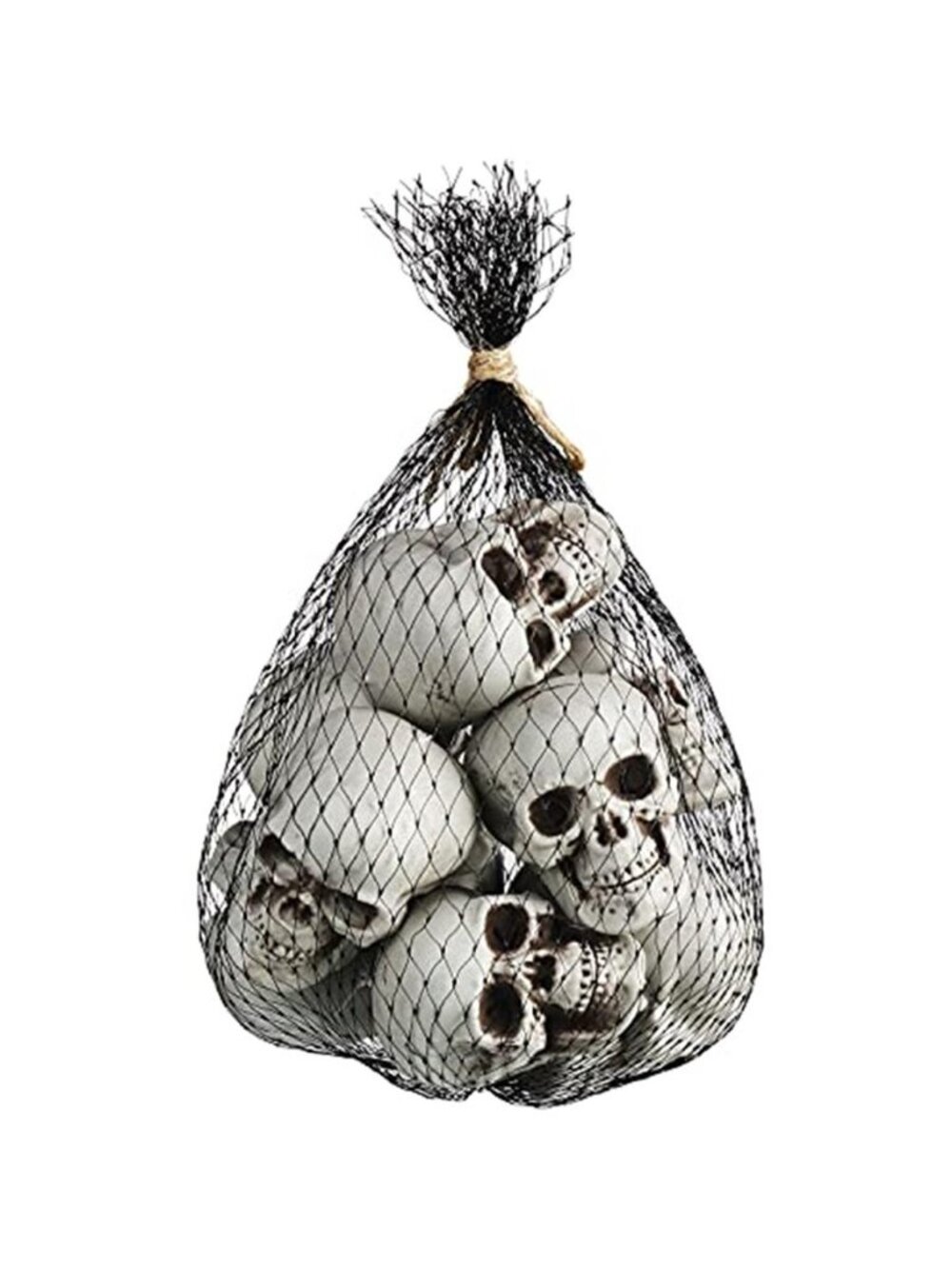 10 Pcs Halloween Mini Skull Heads 2.3'' Plastic Skeleton Skulls Decor